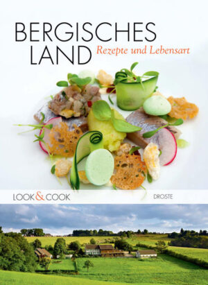 Die besten Rezepte aus der Region! In diesem modernen Koch- und Schmökerbuch finden sich von der opulenten Bergischen Kaffeetafel über die würzige Kottenbutter bis hin zum aromatischen Hasenpfeffer viele leckere Rezepte. Regionale Klassiker sind ebenso vertreten wie vegetarische, edle oder auch modern aufbereitete Gerichte. Alles über Land und Leute, ausgesuchte Einkaufstipps, Hinweise auf besondere Restaurants und zahlreiche atmosphärische Fotos runden das Konzept ab. Look & Cook zeigt auf unvergleichliche Weise, wie man im Bergischen lebt und was man is(s)t.