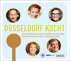 Bäckermeister Josef Hinkel, Schauspieler Dieter Brandecker, Fortuna-Spieler Andreas Lambertz – sie und viele weitere Persönlichkeiten aus der Düsseldorfer Gesellschaft haben für das Kochbuch des Deutschen Kinderschutzbunds Düsseldorf e. V. ihr Lieblingsrezept zur Verfügung gestellt. Kulinarisch geht es dabei bunt zu: Vom traditionellen Düsseldorfer Senfrostbraten über Saltimbocca alla Romana bis zur Asiatischen Kürbissuppe ist alles vertreten. Und das Beste: Wer das Buch kauft, tut nicht nur sich selbst etwas Gutes. Denn der Reinerlös aus dem Verkauf des Buches geht an den Deutschen Kinderschutzbund Düsseldorf e. V., der nicht nur Rezepte, sondern auch Infos über seine Arbeit beigesteuert hat.