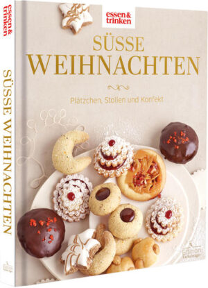 Weihnachtsbäckerei mit essen & trinken • In Zusammenarbeit mit Deutschlands großem Food-Magazin ESSEN & TRINKEN • 60 köstliche Advents- und Weihnachts-Backideen für die schönste Zeit des Jahres • Plätzchen, Stollen, Konfekt, Kuchen, Torten und herrlich süße Geschenke aus der Weihnachtsbäckerei Endlich ist es wieder soweit! Himmlisch duftende Plätzchen und saftige Stollen haben ihren großen Auftritt. In Zusammenarbeit mit Deutschlands großem Food-Magazin essen & trinken stellt Edition Fackelträger die schönsten Backideen für Advent und Weihnachten vor. Traditionelle, einfache und raffinierte Plätzchen, festliche Kuchen und Torten oder feine Pralinen und Konfekt: Die Weihnachtsbäckerei von essen & trinken lässt keine Wünsche offen. Verwöhnen Sie sich und Ihre Lieben zur schönsten Zeit des Jahres mit Nürnberger Makronen, Schoko-Orangen-Sternen, Quark-Aprikosen-Stollen, Kaffee-Kuppeltorte oder Schoko-Macadamia-Würfeln.