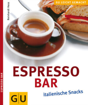 Klein, aromatisch, stark, gekroent von einem Schaumhaeubchen, so lieben wir den Espresso! Und da Kaffee in allen Variationen "in" ist wie noch nie, moechte auch zu Hause niemand auf die typisch italienischen Koestlichkeiten verzichten. Mit "Espresso & Co" häaet italienische Kaffeekultur Einzug in die eigenen vier Waende. Dazu gibt´s Leckeres von Tramezzini bis Espresso-Granita, also Snacks zum Kaffee und mit Kaffee.