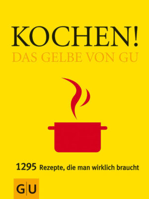 "Kochen!" Ein Aufruf - so knapp wie präsize. In verblüffend reduzierter Gestaltung bietet GU auf über 600 Seiten kulinarisches Lesefutter, konzentriert auf Inhalt und Aussage, mit entwaffnend klarem Look, ohne Schnickschnack und optischen Hochglanz. In 16 Rezeptkapiteln ist alles zu finden, was man wirklich kochen will - ob Hühnerbrühe, Fish und Chips, Schmorbraten oder Kaiserschmarrn mit Mascarpone. Ein ausgeklügeltes Register und optische Hinweise auf Lieblingsrezepte erleichtern das Auswählen und Finden der persönlichen Favoriten. "Das Gelbe von GU" - dieser Zusatz bürgt für die Qualität der lang erprobten Rezepte, für die Sorgfalt bei der Auswahl und Zusammenstellung. Ergänzt wird die Kochbibel mit zeitgemäßen, praxisorientierten Texten von Sebastian Dickhaut, dem Initiator des Werkes und Miterfinder von Basic cooking. Auf den Theorie- und Serviceseiten bietet er Infos über die Produkte, die Gartechniken, die Geräte - aber auch praktische Tipps im Umgang mit Zutaten und Zeit.