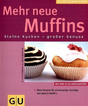 Wovon möchte man immer mehr? Muffins-Rezepte! Die allerneuesten Kreationen, süß und pikant, von Himbeer-Baiser- Muffins über Knusperkaramell und Walnuss-Pflaume bis zu herzhaften Hähnchen-Sherry-Muffins - diese kleinen Törtchen begeistern alle! Egal ob als Leckerei für zu Hause oder als Stars auf dem Buffet: die kleinen Kuchen sind schnell und einfach gemacht und immer wieder ein neues, überraschendes Geschmackserlebnis.