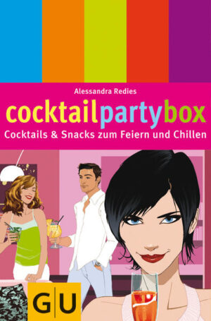 Cocktails für sich alleine shaken? Langweilig! Für oder mit Freunden coole Drinks mixen? Schon viel besser! Und am allerbesten: Die Cocktails im passenden Ambiente schlürfen - in Begleitung von trendy Snacks und mit ein, zwei schnellen Dekoideen. So dass die Karibik-Pool-Party, die Tex-Mex-Party oder die Russian Winter-Party steigen können. Die Rezepte und Ideen dafür gibt es jetzt in einer handlichen Box - der Cocktail-Party-Box! Rund um das Trendthema Cocktails ist hier alles versammelt, was man wissen will und haben möchte: ein Booklet mit ausführlicher Warenkunde, kompetentem Know-how, Inszenierungs- und Snackideen für Cocktailparties sowie 50 Karten mit Rezepten für die dazu passenden Drinks. Und damit das Ensemble stimmt, lassen sich die zu den Inszenierungsideen passenden Cocktails durch ein selbsterklärendes Farbleitsystem im Booklet und auf den Rezeptkarten ganz easy zusammenstellen.