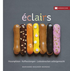 Wer einmal die liebevoll verzierten Éclairs oder Windbeutel mit cremiger Füllung gesehen und gekostet hat, kommt nicht mehr davon los. Die 28 Rezepte zeigen, wie vielfältig dieser französische Patisserie-Klassiker ist. Und der Mix aus cremiger Füllung oder Eiscreme, knuspriger oder zarter Glasur, feinem Gebäck und raffinierten Aromen ist einfach unwiderstehlich. Einfache Grundrezepte für gefüllte Gebäckstucke aus Brandteig, Basics für Ganache, Glasuren, Verzierungen und Füllungen sowie Tricks und Tipps zur Herstellung erleichtern den Einstieg und machen den Weg frei für diese kreative, süße Verführung!