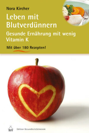 Honighäuschen (Bonn) - Alltagstauglicher Ratgeber für ein Leben mit blutverdünnenden Medikamenten und über 180 einfache, erprobte Rezepte für eine Vitamin-K-arme Ernährung. Wer mit Blutgerinnungshemmern lebt, darf deren Neben- und Wechselwirkungen nicht vernachlässigen. Problematisch sind auch unerwünschte Wechselwirkungen mit Lebensmitteln, denn die gerinnungshemmende Wirkung des Wirkstoffs Phenprocoumon (z.B. in dem bekannten Medikament Marcumar®) wird durch Vitamin K verringert oder sogar aufgehoben.