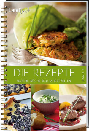 Auch der dritte Band unserer „Küche der Jahreszeiten“ enthält die schönsten Rezepte aus zwei Landlust-Jahrgängen. Die robuste Küchenkladde passt prima in den Küchenalltag. Auch in Band 3 haben wir die Rezepte nach Rubriken geordnet: von Suppen über Eintöpfe, Salate, Gemüse- und Ofengerichte bis zu Desserts und Backwerk - so finden Sie schnell, was Sie suchen. Das Kochbuch enthält über 100 Rezepte mit Abbildungen.