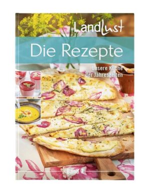 Die schönsten rund 90 Rezepte aus unserem Magazin Landlust haben wir im siebten Band unserer beliebten Kochbuchreihe „Die Rezepte - Unsere Küche der Jahreszeiten“ für Sie zusammengestellt. Mal pikant und deftig, mal leicht und raffiniert, aus dem Topf oder aus dem Ofen - unsere Rezepte inspirieren zu traditionellen und neuen Kreationen. Aus frischen Zutaten bereiten wir Suppen und Salate, Gemüse-, Fleisch-, Nudel- und Fischgerichte, Desserts und Backwerk. Für jeden Geschmack, für die Familie und für Gäste.