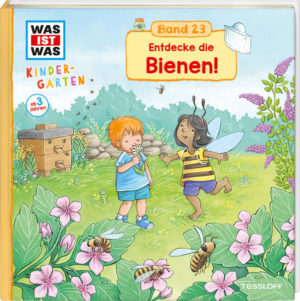 Honighäuschen (Bonn) - Dieses Buch macht kleine Naturfreunde ab 3 Jahren zu Forschern und Entdeckern! Warum fliegen Bienen von Blüte zu Blüte? Was passiert im Bienenstock? Weshalb sind Bienen wichtig und wie sieht ein bienenfreundlicher Garten aus? Die farben-frohen, detaillierten Illustrationen begleiten Kindergartenkinder bei ihrer Wissens-reise und laden zum eigenständigen Entdecken ein. Hinter den stabilen Klappen verbergen sich faszinierende Details wie der Blick in das Innere eines Wespen-nests. In kurzen, leicht verständlichen Texten wird Wissenswertes über das Leben der Bienen und ihre Bedeutung für die Natur erzählt. Ob Honigbrötchen oder das typische Summen einer Biene: Im Mittelpunkt steht dabei immer das, was Kinder selbst beobachten können. Zusätzlich laden einfache Experimente, spannende Suchaufgaben und ein kreativer Bienen-Bastelspaß die kleinen Naturforscher zum Mit- und Nachmachen ein!