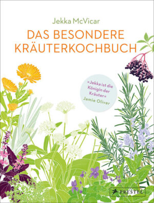 Alles Wissenswerte über Küchenkräuter von Anis-Ysop bis Zitronengras, mit über 250 Rezepten und Kultivierungstipps Haben Sie schon einmal eine Sauerampfer-Anchovis-Tarte probiert? Oder gegrillten Lachs mit Kapuzinerkresse-Butter? Wissen Sie, wie man Schnittlauch für den Winter haltbar macht? In diesem Buch verrät die Kräuterexpertin Jekka McVicar alles über ihre 50 Lieblingskräuter: Dazu gehören bekannte Arten wie Petersilie und Rosmarin, aber auch Exoten wie Curryblätter oder Vietnamesischer Koriander. Liebevoll illustriert, wird jedes Kraut ausführlich vorgestellt, mit Wissenswertem zu Anzucht, Pflege und Ernte, verfügbaren Sorten, kulinarischen Besonderheiten sowie medizinischen Eigenschaften. Es folgen über 250 Rezepte - für herzhafte Gerichte, Desserts und Gebäck, aber auch erfrischende Getränke -, die Lust machen, mit Kräutern zu kochen, zu backen und zu experimentieren: einfach, schmackhaft und unkompliziert! So macht Kochen Spaß! Ausstattung: Mit 128 farbigen Zeichnungen und Lesebändchen