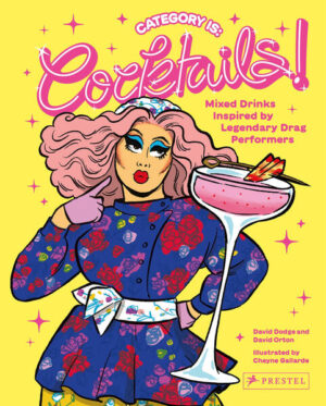 Slip on your best heels, beat your face for the gods, and get ready to toast sixty iconic drag queens, kings, and nonbinary performers with cocktails and zero-proof drinks made in their honor. Category Is: Cocktails! features original recipes for 60 cocktails and zero-proof drinks, alongside beautifully-rendered illustrations and profiles of the personalities who inspired them. The drag legends here run the gamut: designers, dancers, comedians, community activists, contortionists, Emmy winners, and Broadway actors. The book includes drag’s big names, such as stars of reality TV show RuPaul’s Drag Race Kim Chi, Trixie Mattel, and Latrice Royale, to scene stalwarts Divine and Peaches Christ, to international performers like Pabllo Vittar and Pangina Heals—as well as culturally significant figures, like vaudevillian king Annie Hindle and activist Stormé DeLarverie. While the drinks in most drag bars could easily fuel a transatlantic flight, this collection puts forth a radical thought: drag performers and their fans deserve better. The tipples here are equal parts delicious and quirky, featuring unusual but easily-sourced ingredients. Along with straightforward recipes, the authors cover the basics of preparing, garnishing, and serving mixed drinks. Armed with these brilliant concoctions and some deep-dive diva trivia, this terrific resource will make you the life of your next cocktail party.