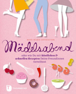 Juhuu! Die Mädels kommen! Endlich haben wir mal wieder Zeit, uns zu treffen und den neuesten Klatsch auszutauschen. Dabei wird gelacht, gelästert und natürlich auch geschlemmt. Egal ob Brunch, Kaffeeklatsch, Themenbuffet oder Mädelsabend, ob kalorienarmer Salat, vegetarische Häppchen oder süße Sünden Rose Marie Donhauser hat die besten Rezepte gesammelt, damit ihr eure Freundinnen nicht nur mit dem neusten Gerücht, sondern auch mit dem leckersten Essen beeindrucken könnt. Und das ohne großen Aufwand, denn so bleibt einfach mehr Zeit für den Mädels-Spaß!