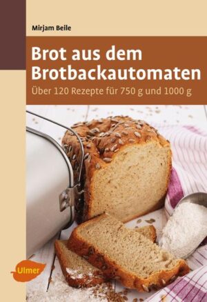 Brotduft auf Knopfdruck! Mit über 120 erprobten Rezepten und vielen Tipps von der Bäckerin und Konditorin Mirjam Beile. Brot backen im Brotbackautomaten geht ganz einfach: Die Autorin begleitet Sie Schritt für Schritt zum selbst gebackenen Brot. Die ideenreichen Rezepte für regionale Brote, Vollkornbrote, Brötchen, besonders raffinierte Brote, süße und glutenfreie Brote, Kochen mit Brot und Teigzubereitung bringen Abwechslung auf den Tisch. Für gutes Gelingen sorgen viele Fotos von Zutaten, Handgriffen und Rezepten. Alle Rezepte sind für 750-g- und 1000-g-Brote berechnet. Mit fundierten Hintergrundinformationen zu Geräten und Zutaten.