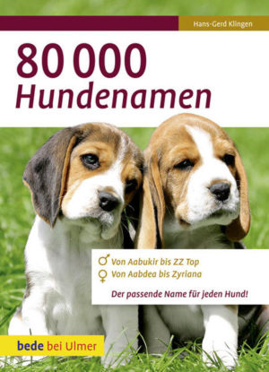 Honighäuschen (Bonn) - Rex, Lassie, Rintintin und Co. Getrennt nach Rüden und Hündinnen Alphabetisch sortiert Hundename gesucht? In diesem Praxisbuch finden sich über 80 000 Hundenamen,die der Autor in aller Welt gesammelt hat. So wie Hund nicht gleich Hund ist, ist Name nicht gleich Name Hier findet garantiert jeder den passenden Namen für den Hundenachwuchs!