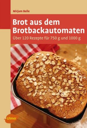 Brotduft auf Knopfdruck - Mit über 120 erprobten Rezeptideen und vielen Tipps vom Profi - Viele Fotos von Zutaten, Handgriffen und Rezepten erleichtern das Gelingen - Alle Rezepte sind für 750-g- und 1000-g-Brote berechnet Ein kompaktes Buch für Brotbackautomat-Einsteiger und alle, die nach guten Rezepten suchen. Die Bäckerin und Konditorin Mirjam Beile begleitet Sie Schritt für Schritt zum ersten selbst gebackenen Brot. Im ersten Teil gibt sie fundierte Hintergrundinformationen zu Geräten und Zutaten. Danach folgen die zahlreichen Rezepte für regionale Brote, Vollkornbrote, besonders raffinierte Brote, Süße und glutenfreie Brote, Kochen mit Brot und Teigzubereitung. "Brot aus dem Brotbackautomaten" ist erhältlich im Online-Buchshop Honighäuschen.