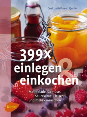 Marmelade selbst einkochen? Gemüse oder Fleisch einlegen? Bier selbst brauen? Oder Likör selbst machen? Lebensmittel selbst einmachen und damit haltbar machen ist wieder absolut in. Und mit diesem Buch ist das ganz leicht und schnell möglich. Rund 400 einfache und raffinierte Rezepte und Varianten zeigen die ganze Bandbreite: von den Klassikern wie Marmelade und Gurkengemüse bis hin zu modernen Variationen wie Currywurst im Glas und Brot in der Dose. Cosima Bellersen Quirini stellt jede Menge ungewöhnliche Kombinationen vor und gibt viele Anregungen und Ideen, die Lust aufs Nachmachen wecken.