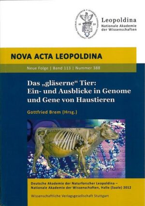 Der "gläserne Mensch" hat einen negativen Beigeschmack, das "gläserne Tier" bisher (noch?) nicht. Die Tierzucht will Tiere so "gläsern" wie möglich machen: zu Recht, denn keine Industriegesellschaft kann ohne gute Landwirtschaft funktionieren. Der Band liefert einen umfassenden Überblick der Entwicklungen in der innovativen Tierzuchtforschung. Eine wesentliche Voraussetzung ist die Entschlüsselung der Genome. Genomsequenzierung und Genomanalyse sind bei einigen Nutztieren nahezu vollständig ausgeführt oder bereits abgeschlossen. In wenigen Jahren wird voraussichtlich eine ausreichende Kenntnis der Genome weiterer Arten erreicht sein. Die Verfügbarkeit der vollständigen DNA-Sequenz einer Art ermöglicht es nicht nur, gezielt nach merkmalsbeeinflussenden Varianten zu suchen, sondern auch effizienter, als dies zuvor möglich war, krankheitsverursachende Merkmale zu identifizieren und zielgerichtet aus einer Population zu eliminieren. Diese Kenntnisse, in Verbindung mit der Verfügbarkeit sehr diverser Rassen, ermöglichen die Auffindung wichtiger natürlicher genetischer Potentiale und deren sinnvolle Nutzung für eine effiziente zukünftige Nahrungsmittelproduktion.