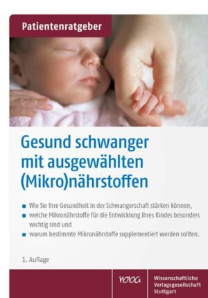 Honighäuschen (Bonn) - Eine unbeschwerte Schwangerschaft genießen! Eine bedarfsgerechte Ernährung und gesunde Lebensführung  vor und während der Schwangerschaft  ist für einen störungsfreien Schwangerschaftsverlauf, die Geburt und die spätere Entwicklung des Kindes von hohem Stellenwert. Da der Ernährungszustand vor Eintritt der Schwangerschaft sowohl die Fruchtbarkeit als auch den Schwangerschaftsverlauf einschließlich Komplikationen, die Geburt und die Stillzeit beeinflusst, sollte bereits weit vorher und nicht erst bei der Familienplanung auf eine gesunde Ernährung und adäquate Versorgung mit essenziellen (Mikro)Nährstoffen geachtet werden. Ein schlechter Mikronährstoffstatus, der bereits vor der Empfängnis besteht, wird oft in die Schwangerschaft verschleppt und kann das Risiko für Schwangerschaftskomplikationen deutlich steigern und beispielsweise zum gefürchteten offenen Rücken beim Kind führen. Dieser Patientenratgebr klärt auf! Verschiedene Mikronährstoffe werden ausführlich beschrieben. Besonderer Wert wird auf die neuesten Studienergebnisse zu diesem Thema gelegt.