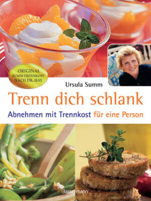 Trennkost für Singles Trennkost-Schlemmen können jetzt auch Singles. Die Gerichte für 1 Person beweisen, wie leicht und bekömmlich Trennkost ist: Zu Fleisch oder Fisch gibt es Gemüse oder Salat, aber keine Kartoffeln. Und Nudel- und Kartoffelspeisen werden mit einer köstlichen Sauce aus Gemüse serviert. Das entspricht genau den Regeln der Trennkost. So nimmt man ab und gleichzeitig wird der Säure-Basen-Haushalt ausgeglichen. Das gibt neuen Elan und eine positive Ausstrahlung.