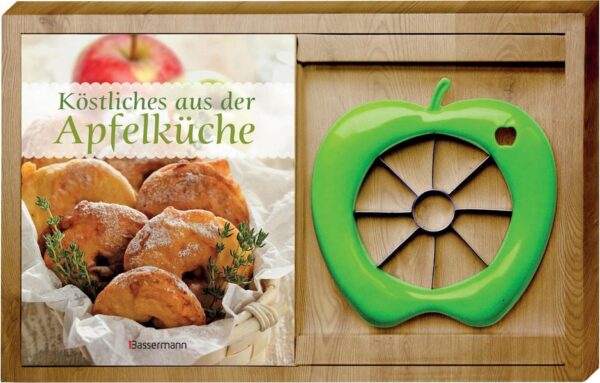 Die besten Koch- und Backrezepte mit Apfel Kaum eine andere Frucht bietet ein solch feines, frisch-fruchtiges Aroma wie der Apfel. Ein Aroma, das auch nach der Verarbeitung wunderbare Ergebnisse liefert, egal ob in süßer Form als Gebäck, Dessert und Konfitüre oder pikant in Kombination mit Fleisch, Fisch oder Gemüse. Dieses Set bietet Ihnen jedoch noch mehr. Dank des praktischen Apfelspalters können Sie die beliebte Frucht mühelos in Spalten teilen - entweder gleich zum Wegnaschen oder als Krönung für leckere Kuchen. Ein wunderbares Geschenk für jeden Apfelfreund!