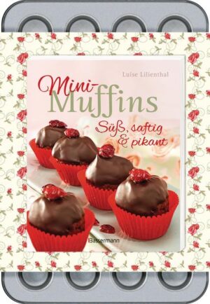 Einen Mund voll Mini-Muffin-Glück Klein, aber oho! Jeder liebt Muffins, und jetzt gibt es sie für kleine und große Naschkatzen in Pralinenformat. Da macht das Zugreifen noch mehr Spaß. Für zwischendurch, als verführerisches Geschenk aus der Küche, für liebe Gäste, die Familie oder den Kindergeburtstag - Mini-Muffins in allen Variationen sind heißbegehrt. Mit dem beiliegenden Blech können Sie sofort loslegen, um die köstlichen Minis an Mann, Frau und Kind zu bringen.