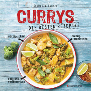 Easy Currys! Currys sind diese wunderbar aromatischen Gerichte mit der leckeren Sauce, deren ursprüngliche Heimat vor allem Indien und Thailand ist. Die Zutaten für ein Curry sind nicht festgelegt, es gibt sie vegetarisch, mit Fisch, Meeresfrüchten, Geflügel oder Fleisch. Allen gemeinsam ist eine feine Komposition von Gewürzen und - in den meisten Fällen - Kokosmilch. Ausstattung: durchgehend bebildert "Currys - Die besten Rezepte - mit Fleisch, Fisch, vegetarisch oder vegan. Aus Indien, Thailand, Pakistan, Malaysia und Japan" ist erhältlich im Online-Buchshop Honighäuschen.