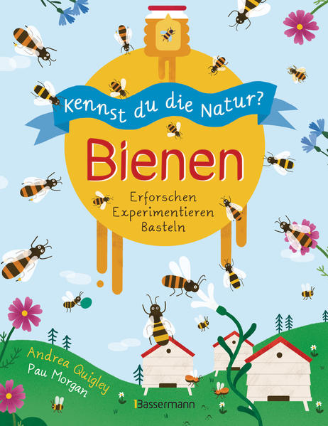 Honighäuschen (Bonn) - In diesem reich illustrierten Bienenbuch lernen Kinder ab 7 Jahren alles Wissenswerte über eines der wichtigsten Insekten der Erde. Sie erfahren dank kurzer informativer Texte, welche Bienenarten es gibt, wie ein Bienenstaat aufgebaut ist, wie Bestäubung funktioniert oder was ein Imker tut. Und die Nachwuchsbienenforscher dürfen auch selbst tätig werden: Sie können ein Nektarcafé basteln, einen Honiggeschmackstest machen oder Hummeln und Bienen ein Heim bieten. Am Ende des Buches ist klar: Es ist für Mensch und Natur gleichermaßen wichtig, die Bienen und ihre Verwandten zu schützen. Ausstattung: durchgehend farbige Abbildungen