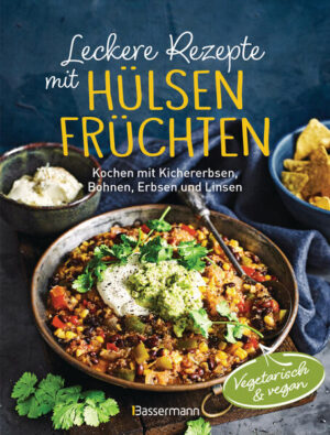 Hülsenfrüchte sind nicht nur super gesund und voller hochwertiger Eiweiße, sondern auch unglaublich vielfältig im Geschmack. Bohnen, Linsen, Erbsen oder Kichererbsen lassen sich abwechslungsreich zubereiten und stecken voll kreativem Potenzial. Das gilt sowohl für süße als auch für herzhafte Gerichte. Ob als Beilage, Topping, zum Backen oder als Fleischersatz - mit Hülsenfrüchten kann man viele Gerichte zaubern. Auch als glutenfreies Lebensmittel sind sie gefragt. Und das Beste: Die kleinen Powerpakete gibt es schon für kleines Geld im Supermarkt. Der perfekte Fleischersatz Einfache vegetarische und vegane Rezepte, die allen schmecken. Auch für Anfänger geeignet Die ideale Alternative: vegetarische Proteine ganz einfach zubereitet Wichtige Protein-, Ballaststoff- und Kohlenhydratlieferanten. Auch für Unverträglichkeiten oder Allergien Ausstattung: ca. 25 farbige Bilder