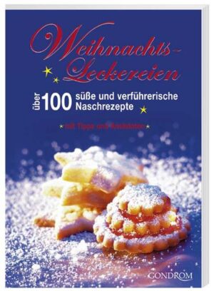 Köstlich-süßes Weihnachtsgebäck naschen nicht nur Kinder gern, sonder führt auch Erwachsene in Versuchung: zarte Plätzchen und Makronen, würzige Lebkuchen und Früchtebrote, saftige Stollen und Kuchen. Über 100 verlockende Weihnachtsleckereien versüßen die Adventszeit.