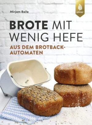 Wünschen Sie sich saftige und lockere Brote aus dem Brotbackautomaten - und das mit wenig Hefe und langer Gehzeit? Bäckerin und Konditorin Mirjam Beile zeigt Ihnen, Anfängern wie Fortgeschrittenen, wie Sie schmackhafte Brote, Brötchen und Kuchen im Brotbackautomat zubereiten können. Umgehen Sie Zusatzstoffe und industrielle Produkte und nehmen Sie sich stattdessen Zeit für bewusstes Essen und Genießen! Weniger Hefe ist nicht nur bei Reizdarmpatienten bekömmlicher, sondern auch bei Unverträglichkeiten von Getreide. Zudem schmeckt es einfach besser. Alle Brotrezepte können auch mit langer Teigführung im Brotbackautomaten zubereitet werden: Ganz einfach und unkompliziert - auf Knopfdruck!