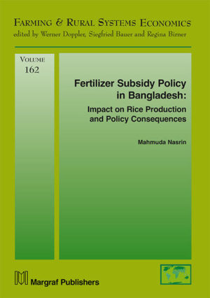 Honighäuschen (Bonn) - Fertilizer subsidy policy is highly discussed topic in the world as well as in Bangladesh. Because of the importance of fertilizers in increasing agricultural output, government intervention in the fertilizer market is gaining popularity since past decades. The country is implementing a universal subsidy policy under which each and every farmer can avail the subsidy through using fertilizers for farming. In the meantime, the government faces great difficulty with the increasing expenditure on the fertilizer subsidy due to its fiscal implications. Ineffective implementation using large amounts of scarce resources to subsidize fertilizer could bring very little gains, in fact. Within the policy setup, the basic question is whether the fertilizer subsidy is benefitting the intended farmers who are really in need of this subsidy. An analysis of whether subsidy provides benefits to the poor farm holders is presented in this book. Moreover, the reasons for variation in fertilizer usage among the farm households while they all are receiving subsidy under the common policy setup are explained. As the quality of subsidized fertilizers is deteriorated at the farm level, farmers willingness-to-pay for quality fertilizers at the farm level has also been assessed. Thus, this book provides an elaboration of different policy measures that can be used as alternatives to the existing fertilizer subsidy policy.
