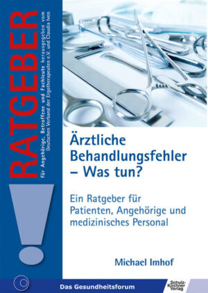 Honighäuschen (Bonn) - - Warum hat ein Heilungsversuch nicht den gewünschten Erfolg? - Ist bei meiner Behandlung etwas schief gelaufen? - Wie komme ich zu meinem Recht? Anhand vieler Beispiele werden Fehlerquellen im medizinischen Alltag und typische Behandlungsfehler aufgelistet. Hier finden Sie praktische und umsetzbare Tipps, wenn Sie den Verdacht haben, dass ein Behandlungsfehler passiert ist. Halten Sie in einem Gedächtnisprotokoll stichpunktartig die drei ?W?s? fest: - Wann: Zeitpunkt des angenommenen Fehlers - Wo: Ort, z. B. OP-Saal, Ambulanz, Praxis, Krankenhaus - Wer: Welcher Arzt/welche Ärzte hat/haben den Fehler begangen? Diese und weitere Hinweise sowie eine umfangreiche Liste mit Adressen, an die Sie sich in solchen Fällen wenden können, finden Sie in diesem Ratgeber.