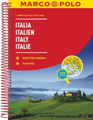 Der MARCO POLO Reiseatlas zeichnet sich durch moderne Kartographie aus und bildet Italien im optimalen Maßstab 1:300 000 ab. Mit Highlights aus Kultur und Natur und landschaftlich schönen Strecken wird dein Roadtrip damit zum echten Erlebnis. Länder- und Reiseinformationen bewahren dich vor dem Knöllchen