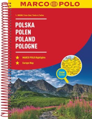 Der MARCO POLO Reiseatlas zeichnet sich durch moderne Kartographie aus und bildet Polen im optimalen Maßstab 1:300 000 ab. Mit Highlights aus Kultur und Natur und landschaftlich schönen Strecken wird dein Roadtrip damit zum echten Erlebnis. Länder- und Reiseinformationen bewahren dich vor dem Knöllchen