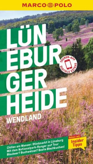 Unterwegs in der Natur: Erkunde mit dem MARCO POLO Reiseführer die Lüneburger Heide und Wendland Intensiv lila blühende Heideflächen