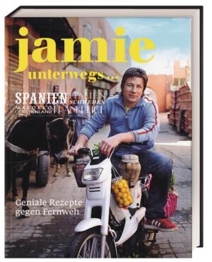 Unterwegs mit Jamie Jamie Oliver, der Meister der Genüsse, lädt in seinem neuesten Kochbuch Jamie unterwegs zu einer kulinarischen Entdeckungsreise durch sechs beliebte Urlaubsländer ein. Jamies Streifzug führt sowohl durch die Küchen Italiens, Spaniens und Griechenlands als auch Frankreichs, Marokkos und Schwedens! Bienvenue und buon appetito! Rund 100 authentische Rezepte - darunter Klassiker, aber auch innovative und spannende Neukreationen - wie geröstete spanische Pimientos del Padrón, marokkanische Tajines, italienisches Risotto und schwedische Fleischbällchen wecken nicht nur die Lust aufs Kochen sondern auch aufs Reisen. Stimmungsvolle Reisebilder, Food-Fotos und persönliche Reiseeindrücke versetzen in Urlaubsstimmung und vermitteln dabei ein authentisches Bild von Land & Leuten und der länderspezifischen Esskultur. Alle Gerichte sind stets so variiert, dass sie garantiert einfach in der eigenen Küche nachzukochen sind. Zudem erleichtert die ausführliche Warenkunde, die jeweils die wichtigsten und beliebtesten Zutaten der jeweiligen Länderküche auf einer Doppelseite darstellt, die Zusammenstellung der Grundzutaten. Wem Jamies Erfolgstitel Genial italienisch gefallen hat, der wird Jamie unterwegs lieben!