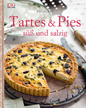 Süß oder salzig, klassisch oder kreativ, mediterran oder wie bei Muttern - im neuen Titel der Reihe KOCHLUST stecken rund 160 bebilderte Rezepte mit Profitipps. Von Tarte Tatin mit Schalotten oder Quiche Lorraine, über Tartes mit Rote Beete, Süßkartoffel, Spargel oder Meeresfrüchten bis hin zu den süßen Verlockungen wie Rhabarber-Pie, Kürbistarte oder Erdbeer-Ricotta-Tarte: die Step-by-Step-Fotos zeigen die einzelnen Arbeitsschritte und machen das Nachkochen zum Kinderspiel. Ob Mini-Pies fürs Picknick und die Party, deftige Pies mit Fleisch oder Fisch, leichte Pies und Strudel mit Gemüse oder Käse, Klassiker, kreative Ideen oder süße Verlockungen - hier findet jeder sein Lieblingsgericht!