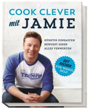 Clever genießen mit Jamie! In seinem neuen Kochbuch verrät Jamie Oliver, wie Sie mit einem kleinen Budget echtes Wohlfühlessen zaubern, das satt und glücklich macht. Denn was sein Publikum bewegt, ist Jamie wichtig: Der Austausch mit Fans über seine Webseite und die sozialen Netzwerke zeigte deutlich, wie groß das Bedürfnis nach leckeren Mahlzeiten ist, die den Geldbeutel schonen. Darauf hat er reagiert und ist mit seinem neuen Buch am Puls der Zeit! Ob für Paare, Singles, Familien oder Studenten-WGs - Cook clever mit Jamie bietet für jeden Haushalt 120 originelle Rezepte aus aller Welt, die wenig kosten und fantastisch schmecken. Jamies Gerichte mit Gemüse, Huhn, Rind, Schwein, Lamm und Fisch bringen gesunde Abwechslung auf den Tisch. Zu jedem Fleischkapitel gibt es ein Ausgangsrezept und anschließend eine ganze Reihe köstlicher Ideen zur Verwertung von Bratenresten. Für andere Reste wie Wein, Gemüse, Kräuter oder altbackenes Brot hat der Starkoch ebenfalls kreative Vorschläge parat, so dass möglichst wenig Lebensmittel verschwendet werden. Spar-Tricks für den Einkauf und Tipps zur Vorratshaltung unterstützen beim nachhaltigen Kochen und Genießen. "Cook clever mit Jamie" ist erhältlich im Online-Buchshop Honighäuschen.