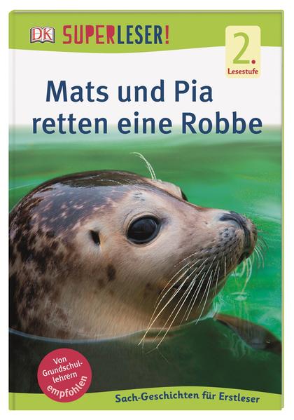Honighäuschen (Bonn) - Lesen lernen & die Umwelt schützen! Robbe Charlie braucht Hilfe! Der junge Seehund hat sich nämlich in einem alten Fischernetz verfangen  doch zum Glück entdecken ihn die Geschwister Mats und Pia am Strand. Können sie der Robbe rechtzeitig helfen? Dieses SUPERLESER!-Erstlesebuch mit Quiz und Lesebändchen lässt den Leseanfänger in ein spannendes Abenteuer an der Nordsee eintauchen. Die 64-seitige Sachgeschichte  von Grundschullehrern empfohlen  eignet sich perfekt zur Leseförderung. Mit kurzen Kapiteln, einfachen Wörtern, klarer Gliederung, großer Fibelschrift, tollen Fotos und Sachseiten mit jeder Menge spannendem Hintergrundwissen macht Lesen üben Spaß! Tierbuch zur Leseförderung ab der 1./2. Klasse (2. Lesestufe): Dieses spannende Erstlesebuch bietet die perfekte Kombi aus aufregender Abenteuergeschichte und Sachwissen zum brandaktuellen Thema Umweltschutz. Auf interessanten Sachseiten erfahren junge Leser jede Menge Wissenswertes zu: Robben, Robbenbabys & ihrem Lebensraum im Meer, Konsequenzen von Umweltverschmutzung, Tipps zur Müllvermeidung und vieles mehr. 2. Lesestufe für Erstleser:  Ab der 1./2. Klasse.  Klare Gliederung, einfache Wörter, kurze Kapitel.  Große Fibelschrift. Die schlauen Erstlesebücher der SUPERLESER!- von Grundschullehrern empfohlen: Alle DK Erstlesebücher aus der beliebten SUPERLESER!-laden Leseanfänger zur intensiven Beschäftigung ein. Ein kluges Konzept zur idealen Leseförderung:  Kombination aus Sach- und erzählendem Buch.  Altersgerechte Leseförderung.  Unterschiedliche Lesestufen.  Kniffliges Quiz.  Besondere Extras.  Wissenswertes für Eltern.  Praktisches Lesebändchen. Aufgepasst, liebe Bücherwürmer: Mit den SUPERLESER-Erstlesebüchern macht Lesen üben riesigen Spaß! Dieses Buch ist bei Antolin.de verfügbar.
