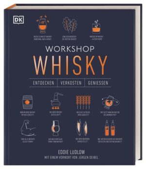 Das ultimative Whisky-Buch für Anfänger & Fortgeschrittene Stillen Sie Ihren Durst nach Wissen & gutem Whisky  dieses Buch verwandelt Sie in einen echten Whisky-Kenner! Von der Geschichte über die Whisky-Herstellung, Kauf & Lagerung bis zum Whisky-Tasting. Erweitern Sie Ihr Whisky-Wissen und lassen Sie sich mit eindrucksvollen Bildern auf eine lukullische Reise durch die bekanntesten Destillerien der Welt entführen. In 20 Verkostungen entdecken Sie einfach erklärt verschiedene Whisky-Sorten. Whisky-Tasting in einem praktischen Handbuch  Umfangreiches Whisky-Wissen: Von der Geschichte des Whiskys über die Whisky-Herstellung, praktische Tipps zu Einkauf, Lagerung & Foodpairing bis zu detaillierten Whisky-Tastings  füllen Sie Ihr Glas mit großen Schlucken voller Whisky-Know-how.  20 Verkostungen führen Sie Schritt für Schritt an die verschiedenen Geschmäcker heran. Lernen Sie, Whisky mit allen Sinnen richtig zu schmecken  mit den Augen, mit der Nase, mit der Zunge. Jedes Tasting ist systematisch gleich aufgebaut und geht genau auf die Zusammensetzung des Whiskys, auf Aussehen, Geruch und die verschiedenen Geschmacksnoten ein.  Internationale Whiskysorten: Sie entdecken die Unterschiede zwischen Scotch, Single Malt, Blended & Co.  von Irland und Schottland über Europa bis nach Nordamerika, von Japan über Indien und Taiwan bis nach Australien. Sie erfahren, was die Herkunft des Whiskys ausmacht und wie unterschiedliche Länder mit dem Whisky umgehen.  Moderne Gestaltung: Die geschmackvollen Bilder, informativen Illustrationen und die edle Ausstattung mit Kupferfolie sind ein absoluter Augenschmaus. Damit ist das Buch auch das perfekte Geschenk für alle, die mehr über Whisky erfahren möchten. Das perfekte Handbuch & Geschenk für alle Whisky-Liebhaber und solche, die es noch werden wollen! "Workshop Whisky" ist erhältlich im Online-Buchshop Honighäuschen.
