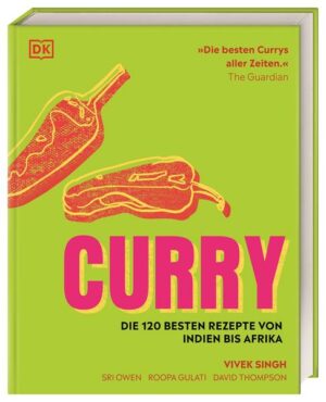 Köstliche Curry-Rezepte aus aller Welt Keep calm and curry on! Dieses außergewöhnliche Curry-Kochbuch stillt mit über 120 internationalen Curry-Gerichten das kulinarische Fernweh  ob mit südafrikanischem Kochbananen-Curry oder indischem Okra-Auberginen-Masala. Sie erhalten unwiderstehliche Einblicke in die Töpfe der Curry-Regionen und erfahren alles zu den unterschiedlichen Gewürzen und Geschmacksprofilen  von der Karibik über Afrika bis nach Asien. Dazu gibt es passende Beilagenrezepte. Im Handumdrehen authentisches Curry kochen Curry steht auf der ganzen Welt für aromatische Gewürze, raffinierte Saucen, frische Zutaten und intensiven Geschmack  egal ob mit Fisch, Fleisch oder Gemüse. Und doch schmeckt es in jeder Region anders. Manche Curry-Gerichte sind feurig-scharf, andere sind süßlich-mild. Dieses Curry-Kochbuch ist eine abwechslungsreiche Sammlung der besten Curry-Rezepte weltweit  zusammengestellt von bekannten Küchenprofis und Curry-Spezialist*innen. Lernen Sie die unterschiedlichen Garmethoden und Gewürzkombinationen kennen und lassen Sie sich von den verführerischen Aromen entführen.  Über 120 Curry-Rezepte aus aller Welt: Klassisches Hähnchen-Curry aus dem Punjab, exotisches rotes Curry mit Austernpilzen und Tofu aus Thailand oder japanisches Curry  hier gibt es das Best-Of aus der aromatischen Welt der Currys. Von Thailand, Vietnam, Japan über Indien bis in die Karibik.  Hintergrundinfos rund ums Curry: Ob der richtige Umgang mit Gewürzen oder die Herstellung eigener Saucen und Pasten  das ausführliche Einleitungskapitel bereitet Sie auf die Curry-Küche vor.  Einfache Rezeptanleitungen: Anschaulich bebilderte Schritt-für-Schritt-Anleitungen sorgen für Gelinggarantie der verschiedenen Gerichte.  Passende Beilagenrezepte: Vom perfekten Reis bis zu unterschiedlichen Broten und Brotvarianten  nur mit der richtigen Beilage wird das Curry zum vollendeten Geschmackserlebnis. Eine farbenfrohe Einführung in die vielfältige Welt der Currys! Begeben Sie sich mit diesem Kochbuch auf eine kulinarische Reise rund um den Globus. "Curry" ist erhältlich im Online-Buchshop Honighäuschen.
