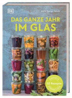 Das Beste aus allen Jahreszeiten im Glas! Birnen im Frühjahr und Erdbeeren im Winter ohne schlechtes Gewissen naschen? Mit diesen 52 Rezepten zum Einmachen, Einkochen und Einwecken können Sie Ihre liebsten Obst- und Gemüsesorten aus dem Garten das ganze Jahr hindurch genießen. Jede Woche wartet ein neues, saisonales Rezept darauf, nachgekocht zu werden. Ob Tomatenrelish, Amarettokirschen oder Waldmeistersirup - hier kommen alle auf ihre Kosten, die Eingemachtes und volle Vorratsschränke lieben! Traditionelles Handwerk mit modernem Twist - Ob Einlegen, Einmachen oder Einkochen: nachhaltige und gelingsichere Konservierungs-Methoden für Anfänger*innen und Profis - Vom klassischen Kompott aus Großmutters Zeiten bis zu ausgefallen modernen Kreationen: 52 Rezepte für jede Jahreszeit, von Minzsirup bis Weihnachtslikör - Ein Einmachprojekt für jede Woche im Jahr: Saisonal und gesund, aus dem Garten direkt ins Glas Für Selbstversorger*innen und Genießer*innen: Wer möchte nicht gern die Saison seiner Lieblingsfrucht nach Herzenslust verlängern? Durch Einkochen, Einwecken und Einmachen wird das problemlos möglich! Von herzhaft bis süß, von Marmeladen bis Pickles, von Sirup bis Sauce - bei diesen 52 Rezepten für jede Jahreszeit ist für jede*n etwas dabei! Bunte Schätze aus dem Glas für den Vorratsschrank oder zum Verschenken: 52 originelle Rezepte zum Einmachen, Einwecken und Einkochen.