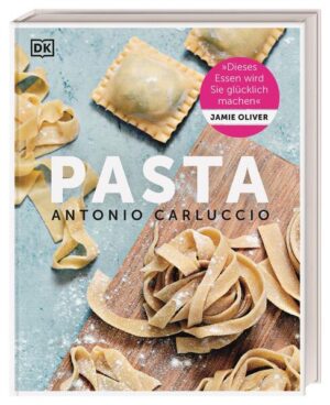 Pasta - eine Liebeserklärung an das italienischste aller Gerichte Ob Fusili alla Genovese aus Ligurien, Spaghetti Cacio e Pepe aus dem Latium oder Engelshaar-Pasta aus Sizilien - mit diesem Kochbuch lässt es sich wunderbar durch ganz Italien schlemmen! Der Kochbuch-Klassiker von Pasta-Papst Antonio Carluccio enthält 100 traditionelle Rezepte rund um Spaghetti, Tagliatelle und Co. Ein Theorieteil mit Grundrezepten für Nudelteige und Wissen über die wichtigsten Nudelsorten macht es zum ultimativen Standardwerk für alle Pasta-Fans und Liebhaber der italienischen Küche! Die ganze Welt der Pasta - Quer durch die Nudelküche: Die Neuausgabe des Kochbuch-Klassikers von Antonio Carluccio mit 100 leckeren Pasta-Rezepten. - Typisch italienisch: Die besten Nudel-Rezepte von Kochlegende und Pasta-Papst Antonio Carluccio (1937 - 2017). - Von Farfalle bis Tagliatelle: Alles über Pasta fresca und secca - Sorten, Herstellung und die ideale Kombination von Nudeln und Sauce. - Eine kulinarische Reise durch Italien: Von sizilianischen Makkaroni mit Spargel, Erbsen und Bohnen über Maltagliati mit Radicchio und Speck bis zu Gnocchi alla Romana. - Lecker und selbstgemacht: 14 Doppelseiten mit Rezepten für Grundteige und bebilderten Schritt-für-Schritt-Anleitungen zum einfachen Herstellen von Lieblings-Pastasorten. Penne, Farfalle, Ravioli und mehr Ob Suppen mit Nudeleinlage, leckere Kreationen mit Penne, Gnocchi und Co., wärmende Aufläufe „al forno“ oder süße Pasta-Überraschungen: Mit 100 leckeren Rezepten lädt dieses große Pasta-Kochbuch auf eine kulinarische Reise durch das Sehnsuchtsland Italien ein. Für alle, die mehr über die Geschichte und Herstellung der verschiedenen Nudelsorten erfahren wollen, liefert ein Theorieteil den perfekten Einstieg. Hier wird auch erklärt, welche Pasta am besten zu welcher Sauce passt. Grundrezepte mit bebilderten Schritt-für-Schritt-Anleitungen für Nudelteige runden das Buch ab und zeigen, wie man seine Lieblingspasta ganz einfach selbst machen kann. Eine kulinarische Reise durch Italien: 100 typisch italienische Nudelgerichte von Kochlegende und Pasta-Papst Antonio Carluccio.