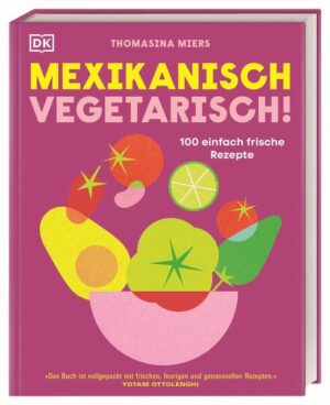 Vegetarische Rezepte - typisch mexikanisch! Die mexikanische Küche ist nichts für Vegetarier*innen? Von wegen! In diesem Kochbuch mit über 100 Rezepten spielen knackige Salate, frisches Gemüse und Hülsenfrüchte die Hauptrolle. Die Kochbuchautorin Thomasina Miers zeigt, wie auch Neulinge im Handumdrehen typisch mexikanisch kochen lernen und sich das volle Mexico-Feeling in aller Vielfalt und ganz ohne Fisch oder Fleisch auf den heimischen Teller zaubern - von der cremigen Guacamole über gefüllte Poblanos bis zum perfekten Chili sin carne. Das mexikanische Kochbuch für Veggie-Fans: - Volle Vielfalt: Über 100 vegetarische und vegane Rezepte aus der mexikanischen Küche - Für Foodies, Fans und Neulinge: Unkomplizierte Zubereitungen und frische Zutaten versprechen im Handumdrehen großartigen Genuss - Meatfree, aber Aroma pur: mexikanische Rezepte ohne Fisch oder Fleisch, von Blumenkohl-Taco über knusprige Mais-Nuggets bis Tomaten-Auberginen-Enchiladas - Vegetarische und vegane Rezepte für jede Gelegenheit: Von Frühstück über Snacks, Familienessen oder Partyfood bis hin zu Desserts, Cocktailrezepten und den richtigen Dips und Saucen - Mexikanisch kochen lernen vom Profi: Thomasina Miers betreibt ein populäres mexikanisches Restaurant in London und verrät die wichtigsten Grundrezepte, Basics und praktische Tipps mit typischen Zutaten aus der mexikanischen Küche. Die mexikanische Küche neu entdecken Von Tacos mit Kochbananen und Kürbis bis hin zu frischem Mais und schwarzen Bohnen mit knackigem Grünzeug und einer prickelnden Limetten-Chili-Salsa: Die mexikanische Küche ist vielseitig, voller Aromen und auch vegetarisch ein Genuss! Wer von Burritos, Enchiladas oder fleischlosen Tacos gar nicht genug bekommen kann, kommt mit diesem Kochbuch garantiert auf seine Kosten: egal ob mit typisch mexikanischen Rezepten zum Frühstück oder Brunch, mit Snacks und Beilagen, Suppen, Salaten oder Wohlfühlgerichten für Freunde und Familie. Pure Vielfalt, 100% Veggie! So kann die Fiesta Mexicana kommen! Über 100 vegane und vegetarische Rezepte sowie Grundlagen und Tipps für Kochanfänger*innen und echte Mexico-Foodies.