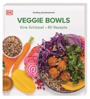 Veggie-Bowls - super einfach! Zutaten schnibbeln, mit Sauce und Toppings in eine Schüssel geben und fertig ist eine ausgewogene und leckere Mahlzeit! In diesem Kochbuch finden sich 80 unkomplizierte Bowl-Rezepte für alle, die es schnell und gesund lieben. Von Smoothie-Bowls zum Frühstück über Salat-Bowls zum Lunch bis zu einem schnellen indischen Dal zum Feierabend. Knackiges Gemüse, leckere Toppings und eine Sauce - ruckzuck steht ein gesundes vegetarisches Essen auf dem Tisch! Alles in eine Schüssel und fertig! - Schnell kombiniert: 80 leckere vegetarische und vegane Alltagsgerichte. - Für eine ausgewogene Ernährung: Frisches Gemüse, Getreide, Hülsenfrüchten & Co. liefern alle Nährstoffe, die man braucht. - Einfach und alltagstauglich: Alle Rezepte sind leicht nachzukochen und eignen sich perfekt zum Mitnehmen. - Unkompliziert: Die Zutaten gibt es in jedem Supermarkt. - Foodtrend Bowls: Beliebte und besondere Rezeptideen wie Bibimbap, Burrito Bowls, Dal, Ramen, Smoothie-Bowls und vieles mehr. Entspannter geht’s nicht In diesem Kochbuch treffen vegane und vegetarische Ernährung auf trendige Bowls. Ob 15-Minuten-Blitzrezepte wie Caesar Salad, gesunde Bowls mit Zoodles, Wohlfühlgerichte wie Curry oder süße Vitaminbomben - diese 80 schnellen Rezepte bieten jede Menge Genussvielfalt. Das ultimative Bowl-Kochbuch für Veganer*innen, Vegetarier*innen und alle, die weniger tierische Produkte konsumieren wollen. Leckere Bowls im Handumdrehen: So schnell und einfach war die Veggie-Küche noch nie!