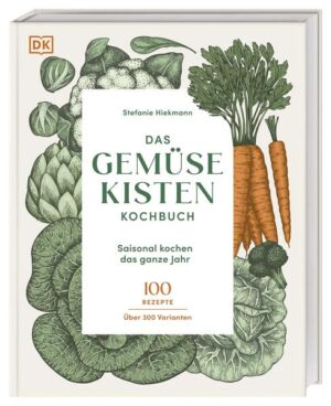 Geniale Gerichte aus der Gemüsekiste Gemüse satt - das ganze Jahr! Mit über 100 alltagstauglichen Gemüserezepten und unzähligen Tausch-Optionen begeistert dieses Kochbuch nicht nur Gemüsekisten-Fans. Ob knusprige Rösti aus Kartoffeln und schwarzem Rettich, gebratener Rhabarber mit Ziegenkäse oder Wirsing-Pasta mit Nussbröseln. Stefanie Hiekmann zeigt, wie man das Beste aus seiner Gemüsekiste herausholt, alles verwertet und saisonale Schätze haltbar macht. Einfach, nachhaltig, gesund und lecker! Von Aubergine bis Zucchini - Leckeres aus der Gemüsekiste: Mit über 100 Rezepten das ganze Jahr über großartig kochen. - Fantastische Veggie-Gerichte, aber auch Ideen für vollwertige Gemüse-Gerichte mit Fleisch oder Fisch - Gemüse neu entdecken: Wissenswertes über 60 bekannte und weniger bekannten Gemüsesorten. - Nachhaltig und einfallsreich: Mit Rezepten für den Vorrat, Tipps zur Resteverwertung und Haltbarmachung, cleveren Veggie-Swaps, No-Waste-Ideen und vielem mehr. Trendthema Gemüsekiste Stefanie Hiekmanns Buch enthält 100 Rezepte aus der Gemüseküche mit über 300 Tauschoptionen für eine endlose Rezept-Vielfalt. Tipps und Tricks zeigen, wie man alle Produkte aus der Gemüsekiste optimal verwertet, die Reste sinnvoll weiterverarbeitet und Saisonales lecker einkocht. Nebenbei lernen Gemüsefans ganz besondere Sorten wie Gelbe Bete und Puntarelle kennen und lieben. Und natürlich dürfen Rezept-Hacks wie ein Veggie-Hack aus Pilzen und selbstgemachte Bolognese zum Einwecken nicht fehlen. Ein Must-have - nicht nur für Gemüsekisten-Nutzer*innen! Das Beste aus der Gemüsekiste: Das kreative Kochbuch mit über 100 köstlichen Gemüse-Rezepten und Tipps und Tricks zur bestmöglichen Verarbeitung.