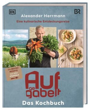 Das offizielle Begleit-Kochbuch zur beliebten Sendung „Aufgegabelt“ im Bayerischen Rundfunk - Über 65 Rezepte von Alexander Herrmann zum Nachkochen - Das Beste aus 10 Staffeln: Die Lieblingsrezepte vom Sternekoch inklusive aller Rezepte der aktuellen Jubiläumsstaffel - Herzlich, heimatverbunden & regional: bodenständige und raffinierte Gerichte aus der bayerischen Küche, die leicht nachzukochen sind - Mit wertvollen Tipps vom TV-Koch persönlich Alexander Herrmann auf kulinarischer Entdeckungsreise Von Artischocken-Gröstl und Wiesenkräuter-Teigtaschen über Wildschwein-Pflanzerl mit Brombeeren bis zu Quitteneis mit Kompott - im allerersten Kochbuch zur Sendung serviert Alexander Herrmann seine liebsten Aufgegabelt-Rezepte der vergangenen Staffeln, inklusive aller Rezepte der aktuellen Jubiläumsstaffel! Original-Bildmaterial aus der TV-Serie und reichlich Hintergrundinfos runden das Buch ab. In der Sendung „Aufgegabelt“ im Bayerischen Rundfunk begibt sich der fränkische Meisterkoch Alexander Herrmann auf die Suche nach dem besonderen Geschmack und besucht dabei Betriebe in Bayern, um sich von regionalen Produkten inspirieren zu lassen. Was der Sternekoch dabei alles „aufgabelt“, verwandelt er in der Studioküche in köstliche Gerichte. Eine kulinarische Fundgrube für alle, die die köstlichen „Aufgegabelt“-Rezepte immer parat haben möchten.