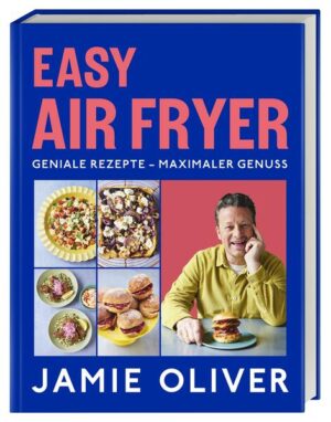 Easy Rezepte für den Airfryer - von Jamie Oliver Schnell, unkompliziert und voller Aromen: In seinem brandneuen Airfryer-Kochbuch verrät euch Starkoch Jamie Oliver, wie ihr das Beste aus eurer Heißluftfritteuse herausholt! Von knusprigen Avocado-Sticks über würzige Chili con Carne Bällchen bis hin zu Fish & Chips in der Deluxe-Variante: In über 80 Rezepten verwandelt Jamie einfache Zutaten in köstliche Gerichte - die im Airfryer ganz easy gelingen. Mehr als 80 Rezepte für die Heißluftfritteuse - zeitsparend, überraschend und super lecker! Egal, ob ihr auf der Suche nach einem gesunden Snack für zwischendurch seid oder eure Gäste mit Auberginen-Pasta und duftendem Dukkah-Spinat überraschen möchtet: Jamie Oliver liefert in seinem Kochbuch für den Airfryer raffinierte Rezepte für jeden Anlass und beweist dabei, wie vielseitig und schmackhaft das Kochen mit der Heißluftfritteuse sein kann - immer und immer wieder. Selbst Salate, Gebäck und Desserts werden dank Jamie-typischer Twists und Tipps im Airfryer zu kulinarischen Highlights. So wird der Airfryer zum Star eurer Küche: Entdeckt mit Jamies genialen Airfryer-Rezepten, was eure Heißluftfritteuse alles kann!