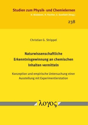 Honighäuschen (Bonn) - Im Rahmen der vorliegenden Arbeit werden Konzeption und empirische Untersuchung einer Lernumgebung zu chemischen Inhalten in Form der Wanderausstellung "Völlig losgelöst" mit integrierter Experimentierstation "ECce!" beschrieben. Hier wird naturwissenschaftliche Erkenntnisgewinnung explizit, implizit und handlungsorientiert vermittelt. Ziel der empirischen Studie ist es, das Verhalten der Probanden an der Experimentierstation zu untersuchen. Die Stichprobe umfasst N ,= ,155 Probanden in N ,= ,64 Gruppen. In einem Pre-Interview werden die Voraussetzungen im Bereich Erkenntnisgewinnung erfasst. Die Kommunikation an der Experimentierstation wird audiographiert. In einem Post-Interview wird ein Selbstbericht erfasst. Ausgewertet werden die Daten durch verschiedene Varianten der qualitativen Inhaltsanalyse, Kommunikationsgraphen sowie statistische Tests. Die Ergebnisse zeigen zeitlich umfangreiche und qualitativ unterschiedliche Gespräche über verschiedene Bereiche von Erkenntnisgewinnung. Hier sind Zusammenhänge zwischen den konkreten Untersuchungszielen und den Kommunikationsstrukturen erkennbar - lineare Verläufe der Erkenntnisgewinnung treten häufig zusammen mit Untersuchungen zu Fakten auf, Verläufe mit mehrfachen Wechseln zwischen Untersuchungsplanung und Analyse/ ,Interpretation treten häufig bei Untersuchungen von Zusammenhängen auf. Die Ergebnisse geben Hinweise auf mögliche Verfahren, Lernprozesse im Bereich naturwissenschaftliche Erkenntnisgewinnung auch außerhalb formaler Lernumgebungen zu unterstützen.