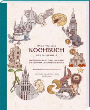 Verzaubere deinen Geschmackssinn mit dem offiziellen Kochbuch zu den Harry Potter und Phantastische Tierwesen-Filmen! Ob Ginny Weasleys Sternentartelettes, Hagrids Kürbispudding oder Tina Goldsteins ultimative New Yorker Hotdogs: Über 80 köstliche, von den Filmen inspirierte Rezepte warten darauf, von dir entdeckt zu werden. Von den opulenten Festmahlen in der Großen Halle bis zu den köstlichen Leckereien aus Jacob Kowalskis Bäckerei - dieses Buch lässt keine kulinarischen Wünsche offen. Hier finden Fans magische Genüsse der britischen, amerikanischen und französischen Küche aus der Welt von Harry Potter und Phantastische Tierwesen. Garniert mit spannenden Hintergrundinformationen aus den Filmen und gespickt mit tollen Filmfotos bietet dieses Kochbuch praktische Schritt-für-Schritt-Anleitungen für zahlreiche köstliche Rezepte. FREU DICH AUF MAGISCHE REZEPTE, DARUNTER: - Dudleys Geburtstagsfrühstück - Lecker gefüllte Eulenpost-Päckchen - Professor Lupins Vollmonddrink - Feuerrote Phönix-Cocktails - Gefüllte Tomaten nach Niffler-Art - Schokoladenbecherkuchen nach dem Rezept der Goldstein-Schwestern - und vieles mehr!