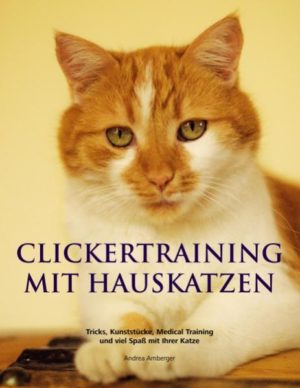 Honighäuschen (Bonn) - Entgegen der landläufigen Meinung, dass man Katzen nichts beibringen kann, birgt das Clickertraining eine wunderbare Möglichkeit mit ihnen zu spielen und zu kommunizieren. Katzen haben viel Freude am Clickertraining und lernen schnell. Haben sie erst einmal Feuer gefangen, sind sie eifrig und haben großen Spaß an bereits erlernten und neuen Übungen. Mit Clickertraining bezeichnet man eine Lernmethode durch "klassische Konditionierung". Das Buch zeigt Ihnen, wie Sie mit dieser Methode der Katze - vollkommen ohne Zwang und Strafe - unterschiedliche Kunststücke beibringen können. Dazu gehören einfache Tricks, wie "Sitz" oder "Platz" sowie schwierigere Übungen, wie z.B.: "Ein Sprung durch einen Reifen". Ergänzend bietet das Buch Übungen, mit denen Sie Angst und Stress des Tiers vor unangenehmen Situationen und Berührungen reduzieren können - das so genannte "Medical Training", welches in den meisten Tiergärten täglich zur Anwendung kommt. Das Entfernen einer Zecke oder das Verabreichen einer Tablette werden so für Sie und Ihre Katze zu einer stressfreieren Angelegenheit. Für Wohnungskatzen ist das Clickertraining eine willkommene Abwechslung. Die sonst etwas unterforderten Tiere können so ihre Fähigkeiten unter Beweis stellen und entwickeln sich während des Trainings zu begeisterten Artisten. Viele Probleme der Wohnungshaltung, wie z.B. psychische Probleme, verschwinden von selbst, sobald mit dem Clickertraining begonnen wird.